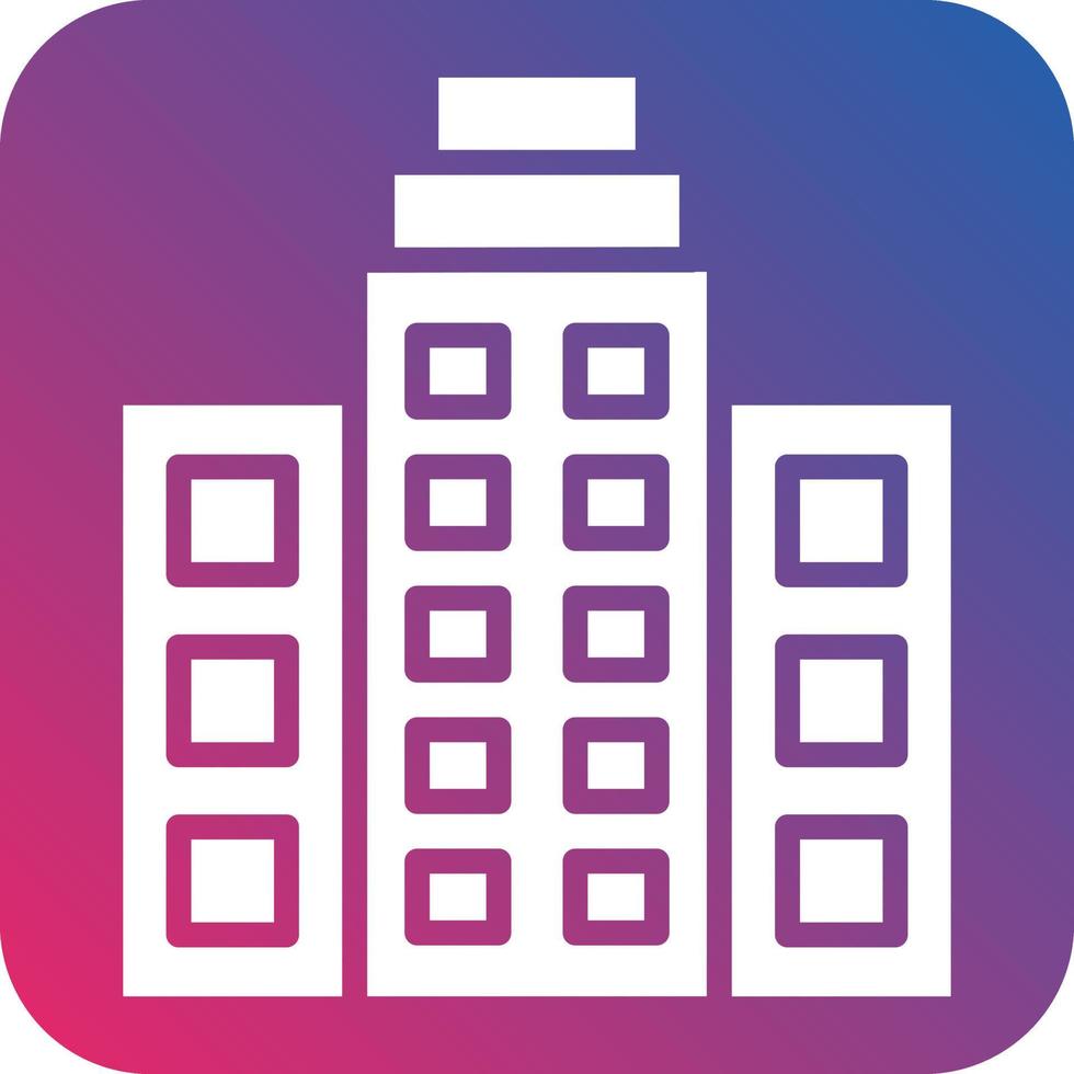 Office Building Icon Style vector