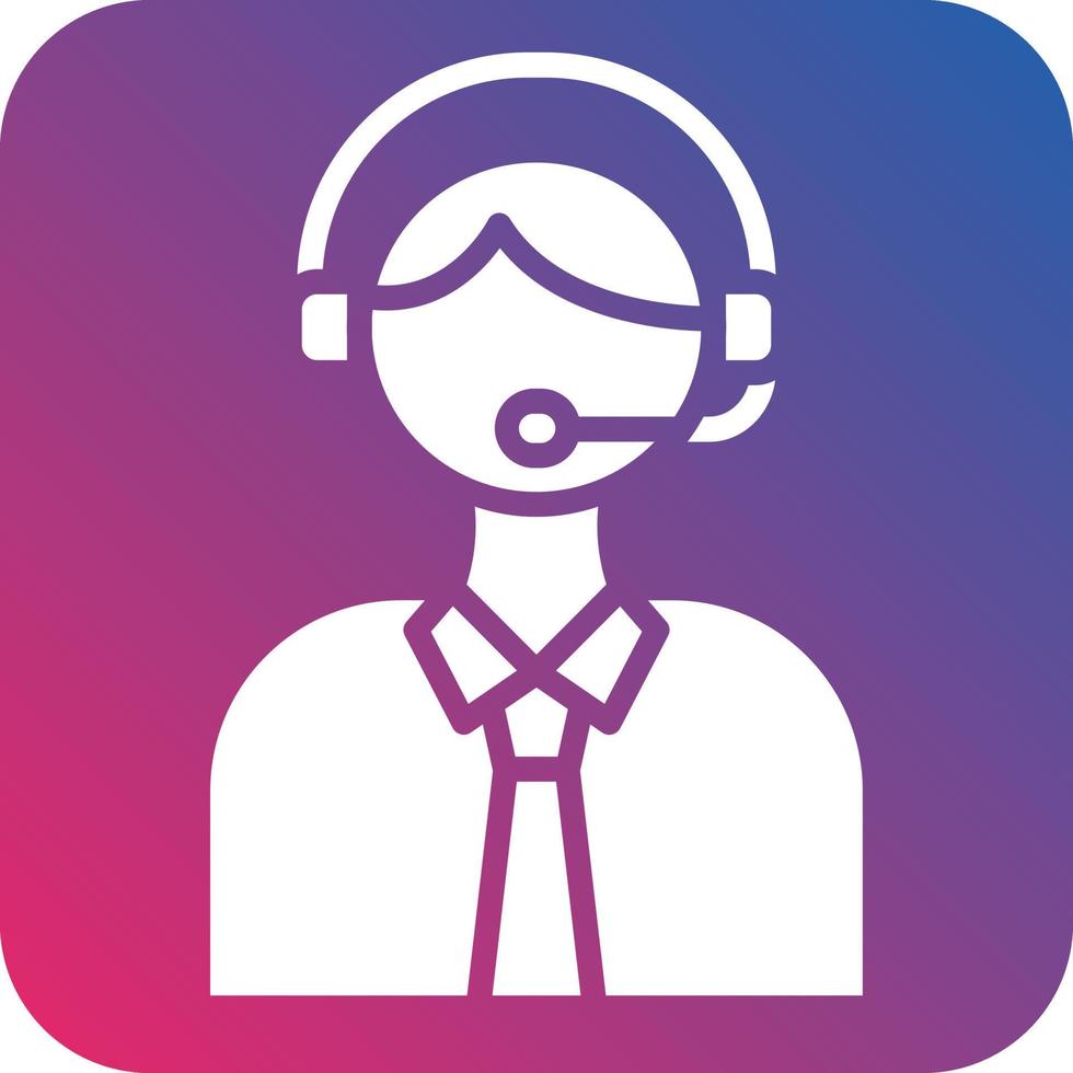 Telemarketer Icon Style vector
