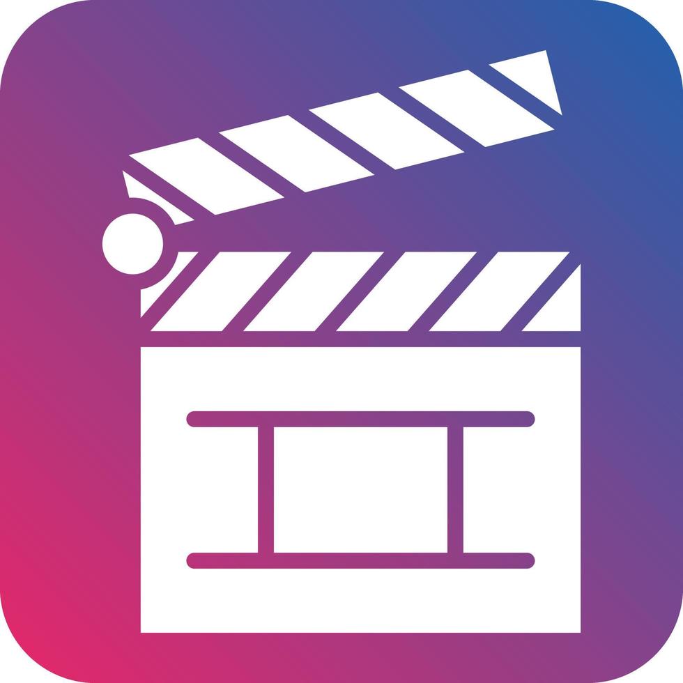 Clapper Board Icon Style vector