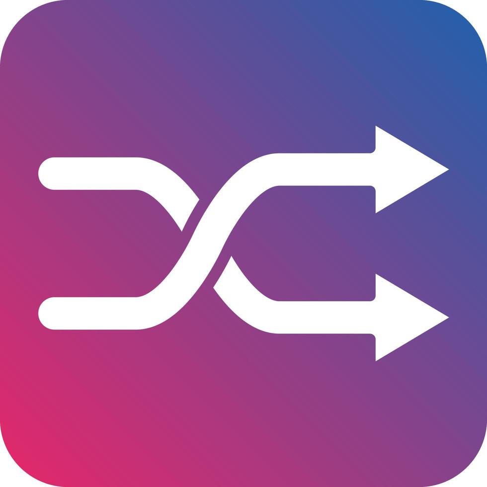 Shuffle Icon Style vector