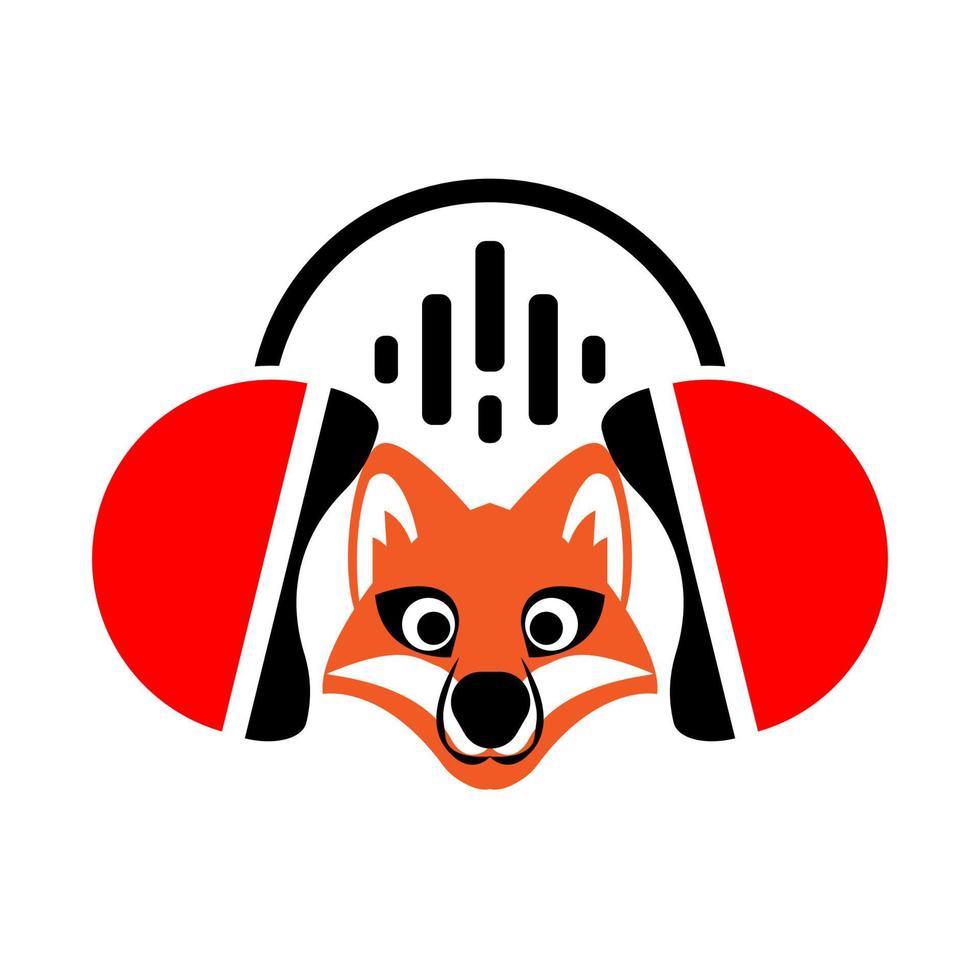 handset with squirrel  icon logo vector