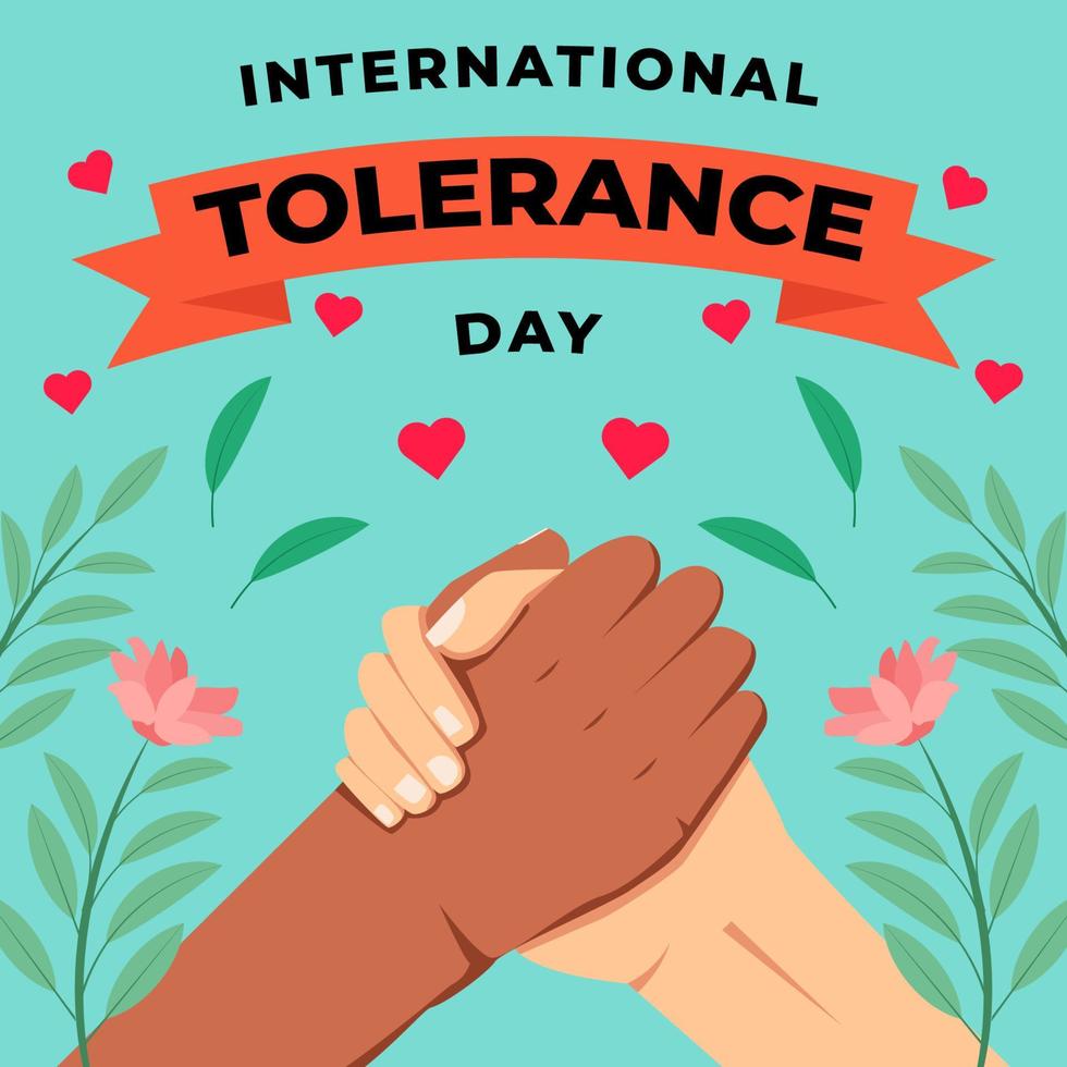 international day for tolerance illustration vector