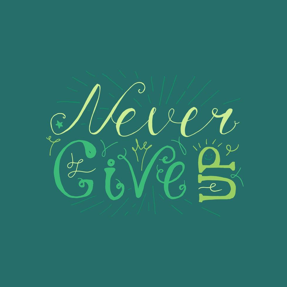 Motivation and Dream Lettering Concept vector