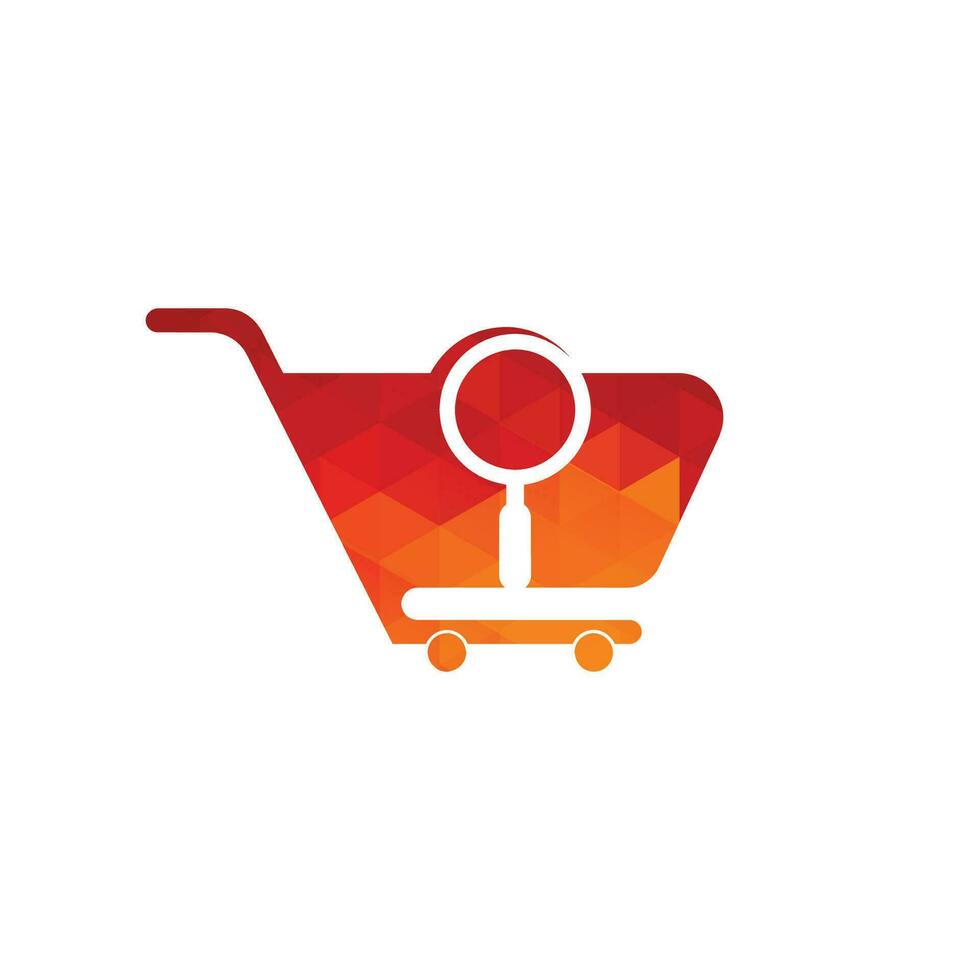 Coffee and shopping cart logo design template. Shopping cart logo design combined with coffee cups vector
