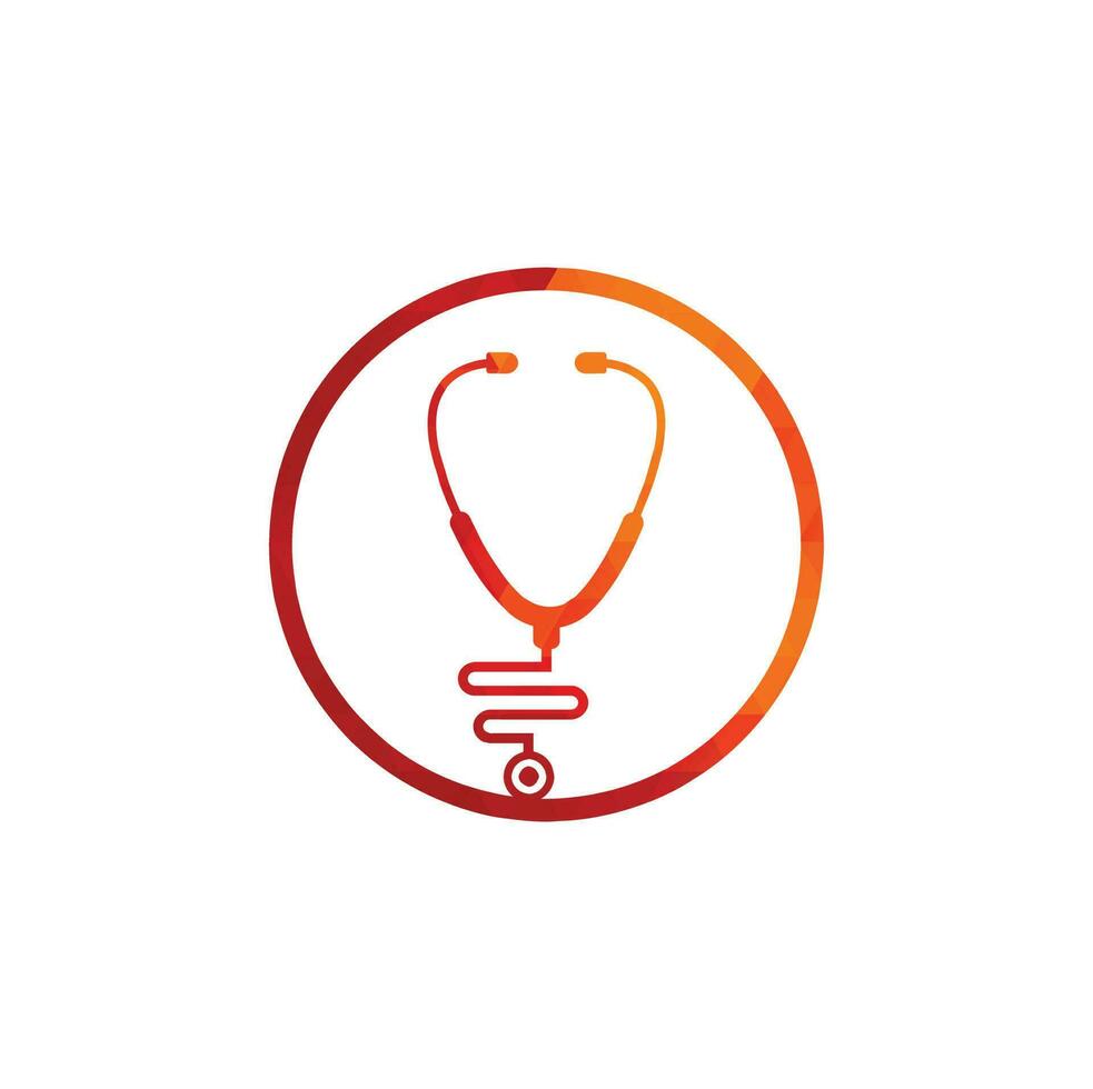 Stethoscope logo. medical icon. health symbol vector
