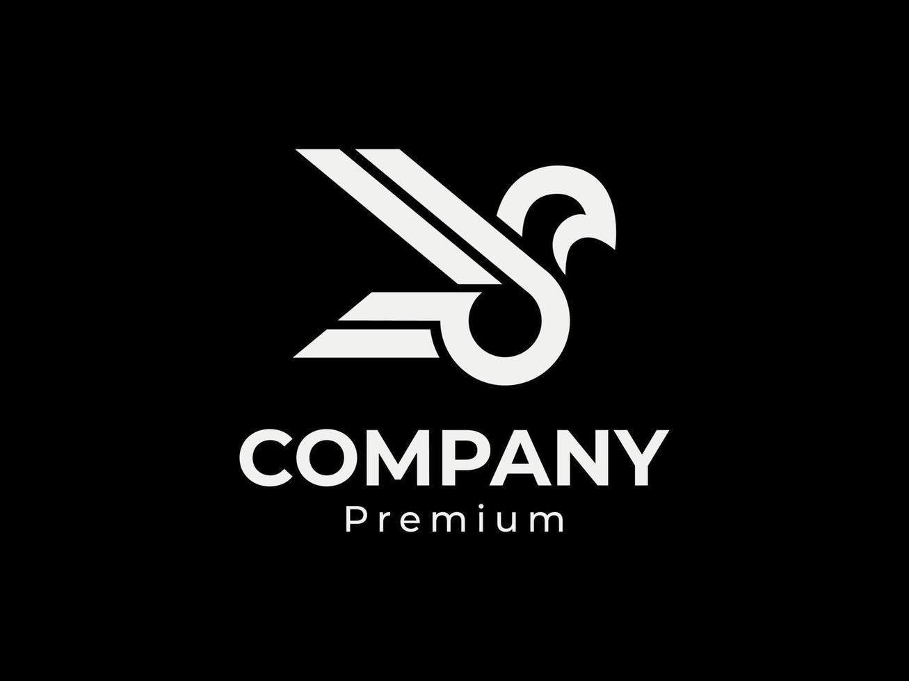 Abstract S Eagle Logo Perfect for any business, especially with an S initial vector