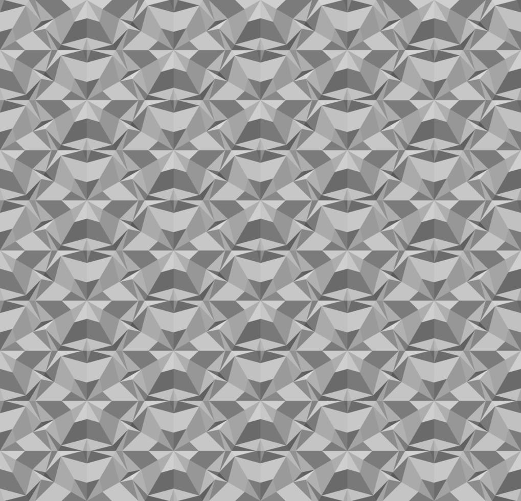 textura 3d geométrica transparente con efecto de extrusión. patrón poligonal gris con efecto de superficie de hormigón. ilustración vectorial para papel tapiz de fondo papel de envolver textil interior y diseño de impresión. vector