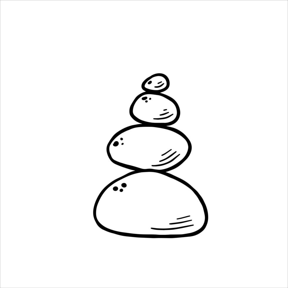 Balance stones for spa. Zen concept vector