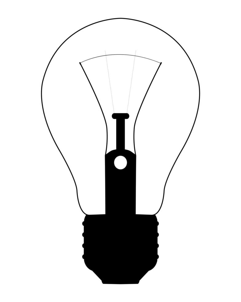 electric bulb to illuminate the premises on a white background vector