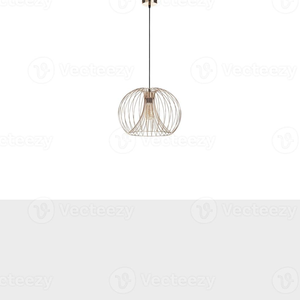 ceiling lights isolated on white background with clipping path photo