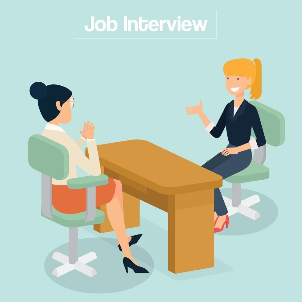 Job Interview Vector Illustration