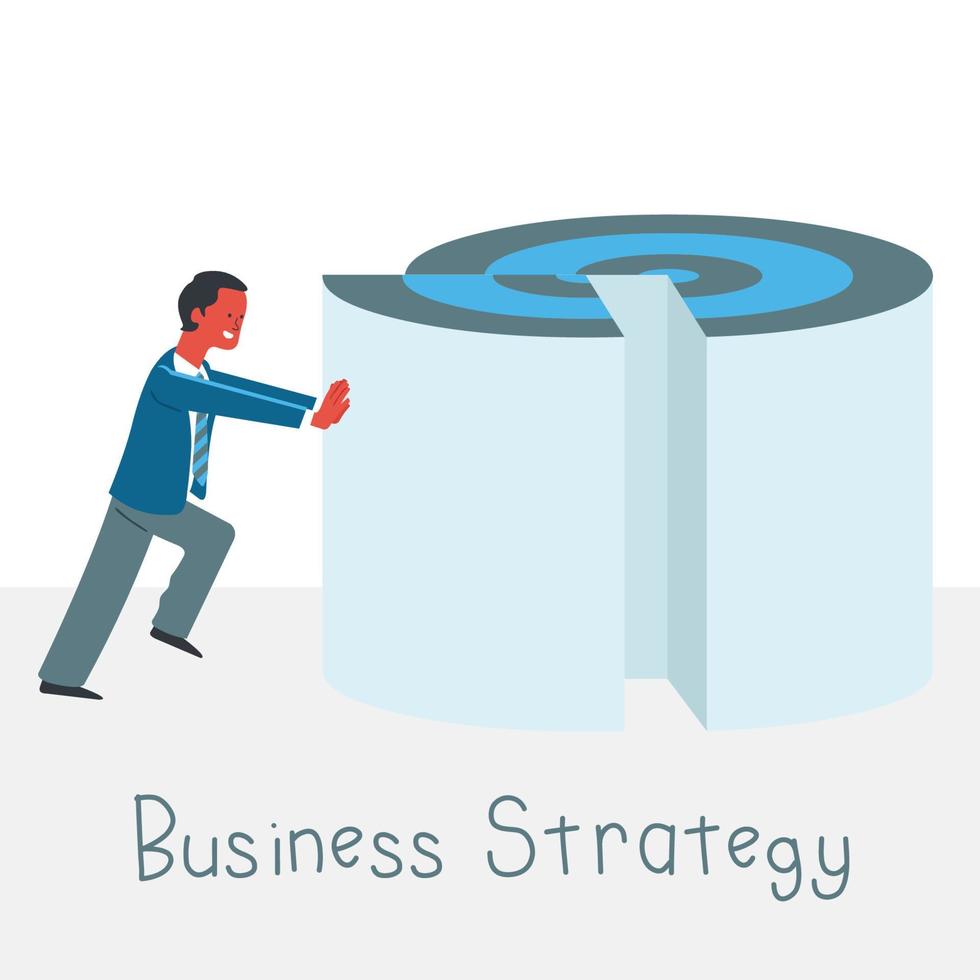 Business Strategy Vector Illustration