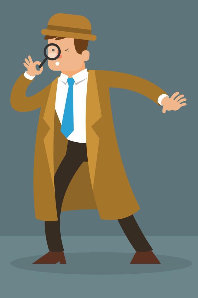 Vector Detective Character Illustration