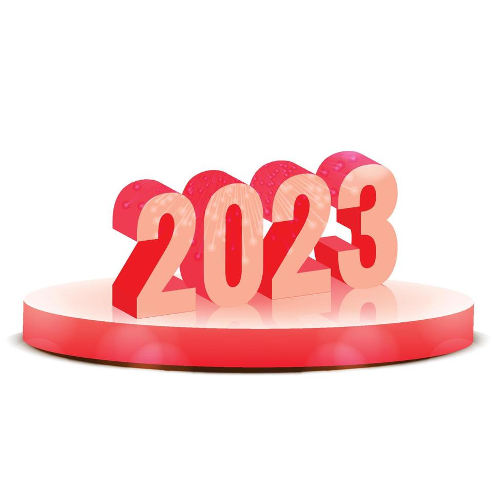 2023 new year card celebration holiday background vector