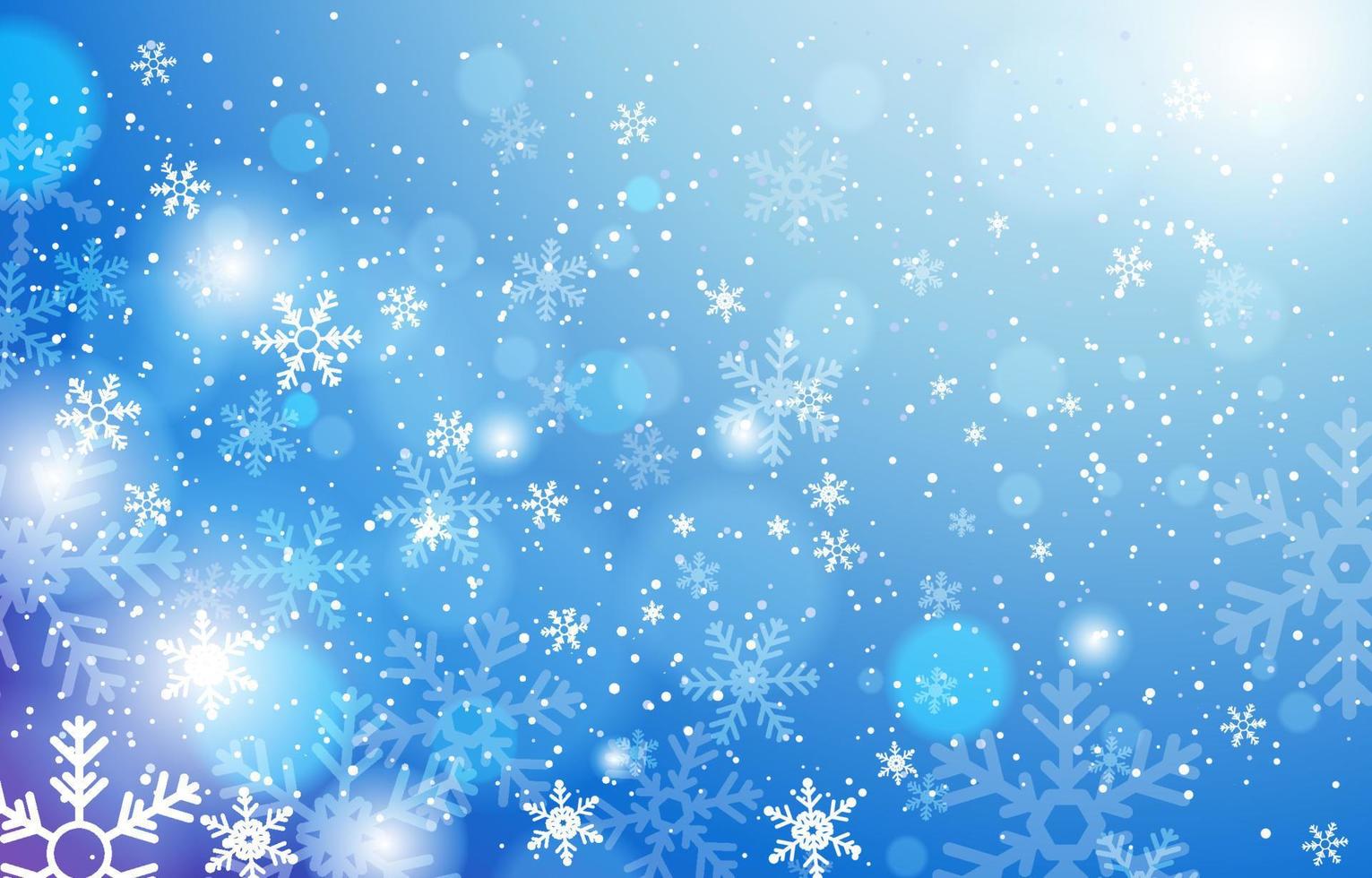 Beautiful Snow Background vector