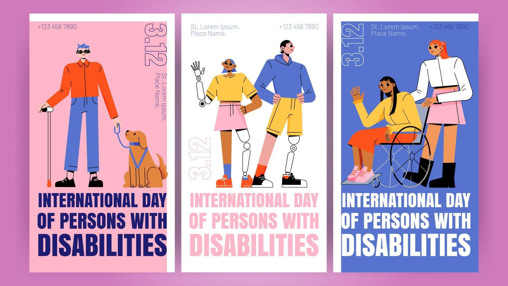 International day of persons with disabilities 13224431 Vector Art at
