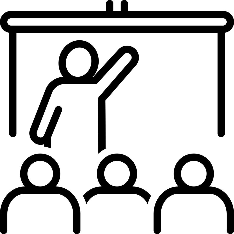 line icon for teach vector