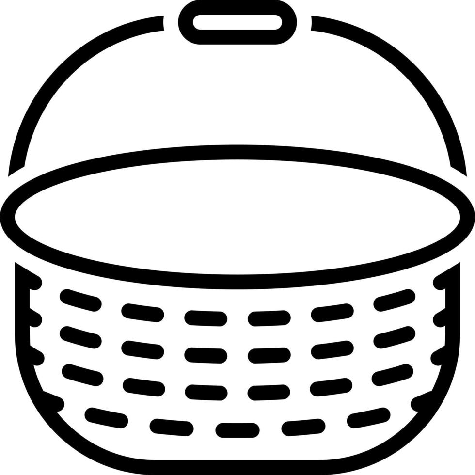 line icon for basket vector