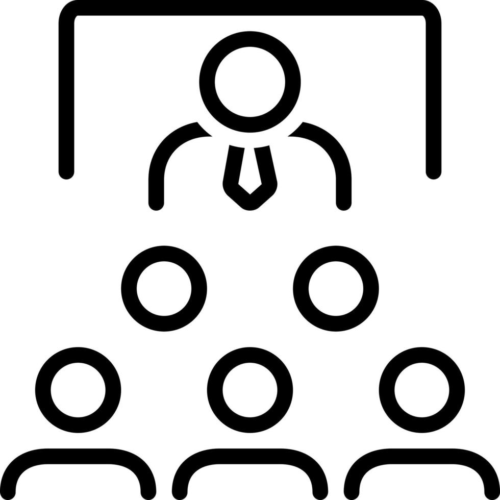 line icon for teaching vector