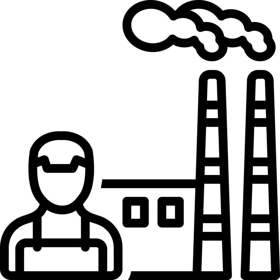 line icon for manufacturing vector