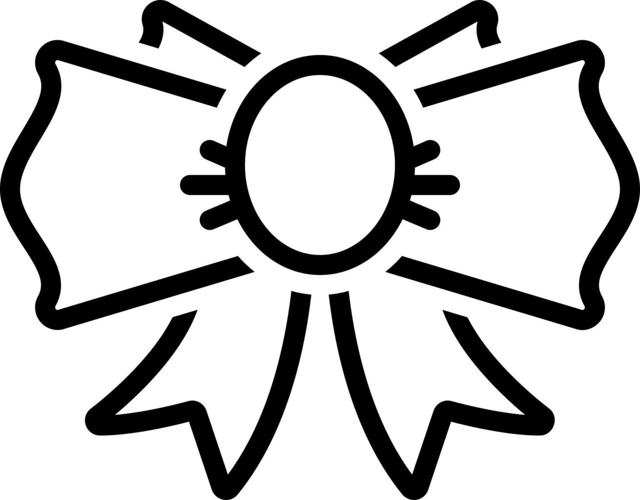line icon for bow vector