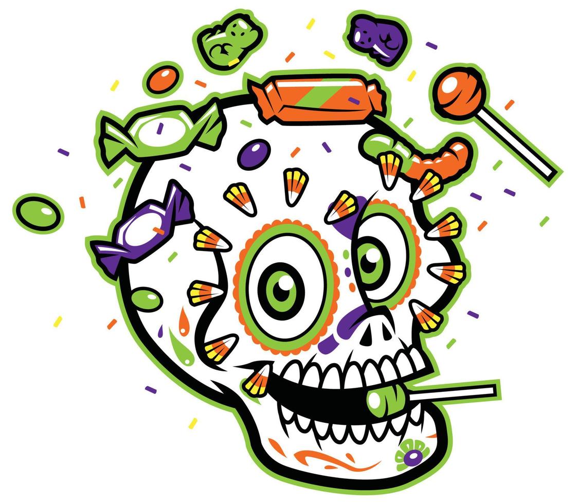 Calavera Sugar Skull vector