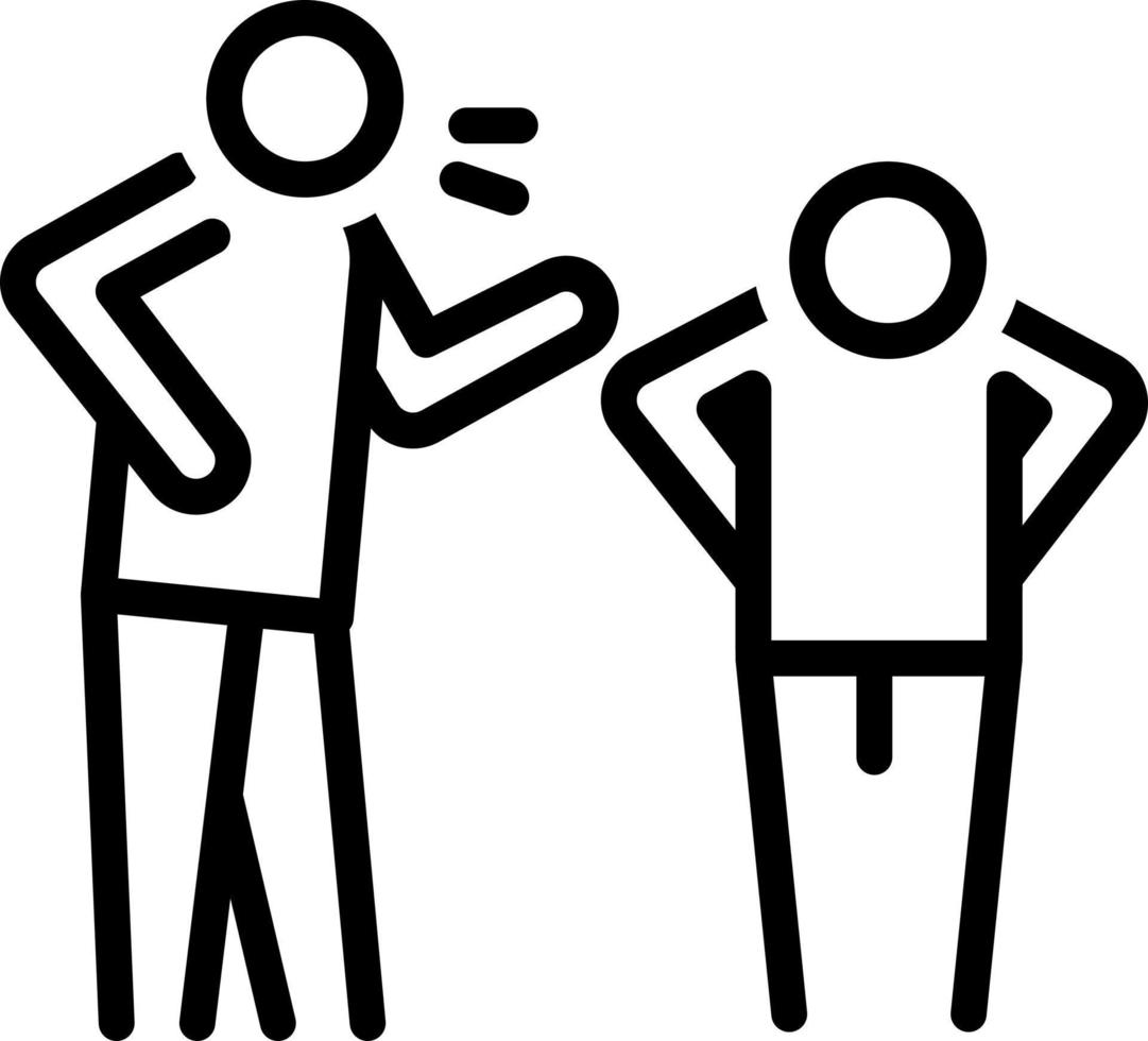 line icon for offense vector