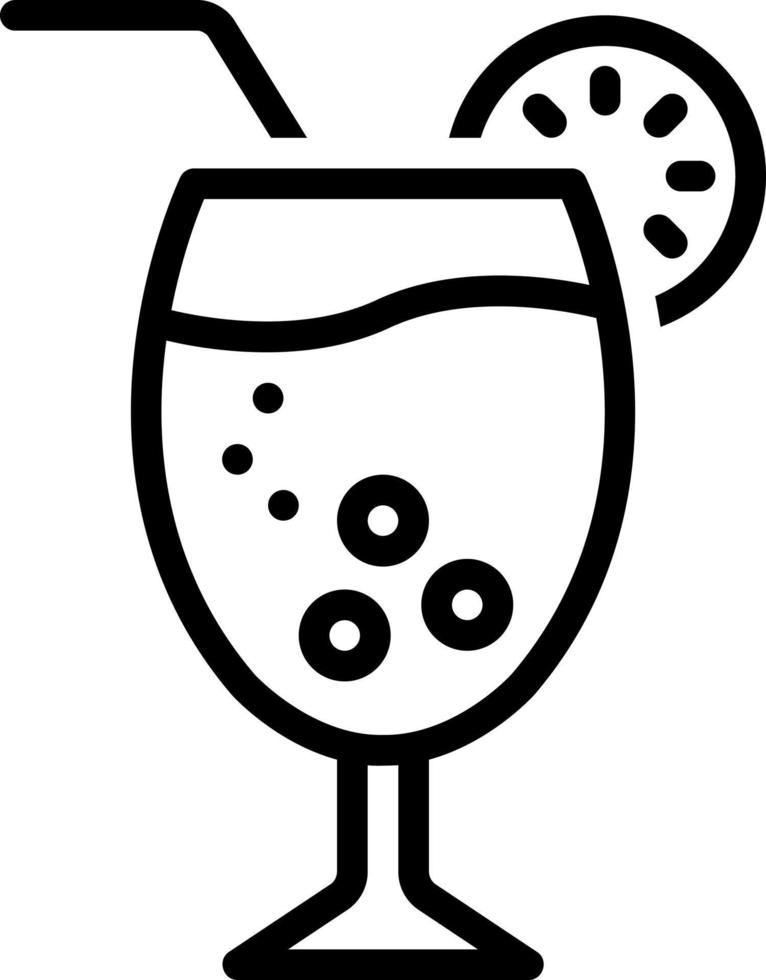 line icon for juice vector