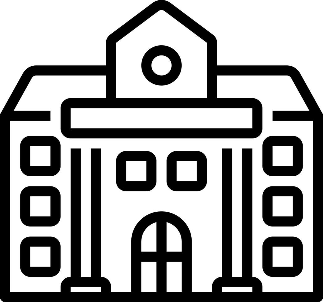 line icon for university vector