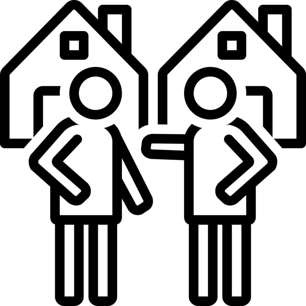 line icon for neighborhood vector