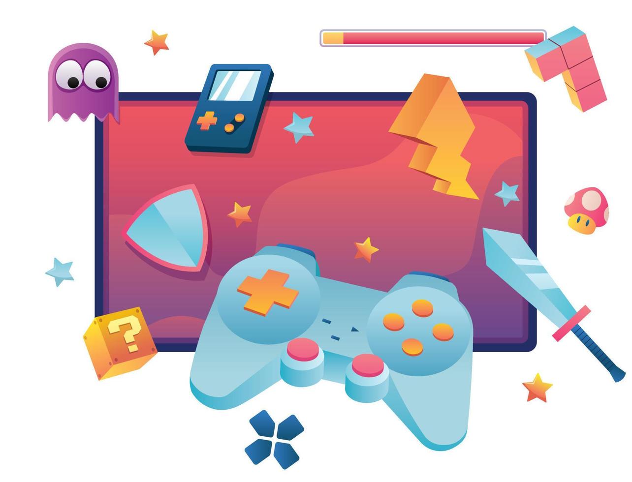 Video Games Symbol vector