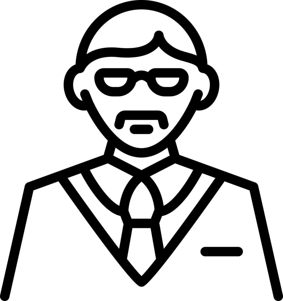 line icon for manager vector