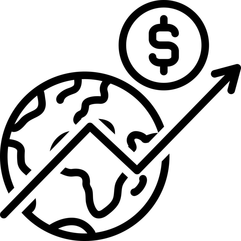 line icon for economy vector
