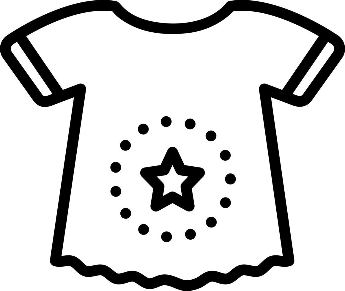 line icon for baby suit vector