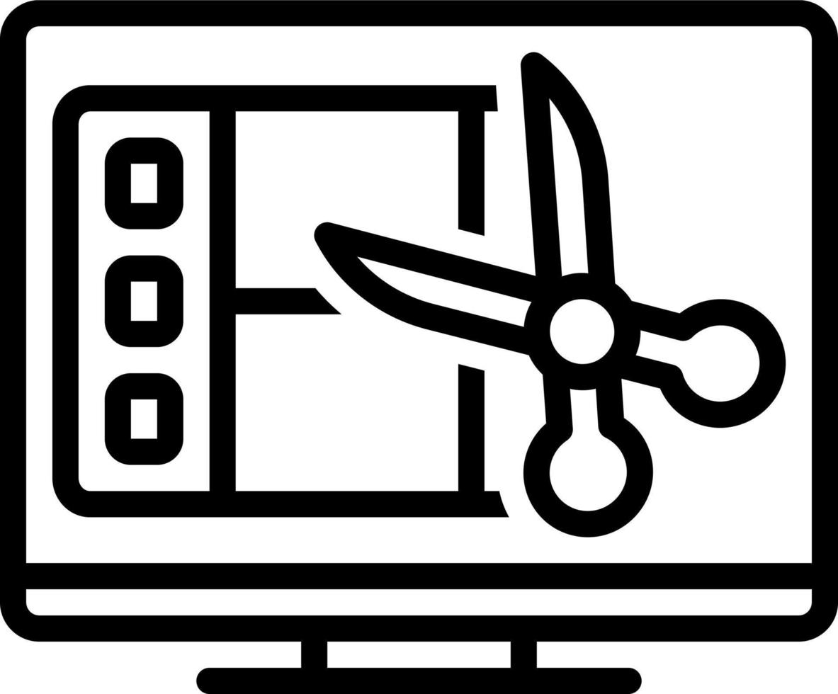 line icon for edition vector
