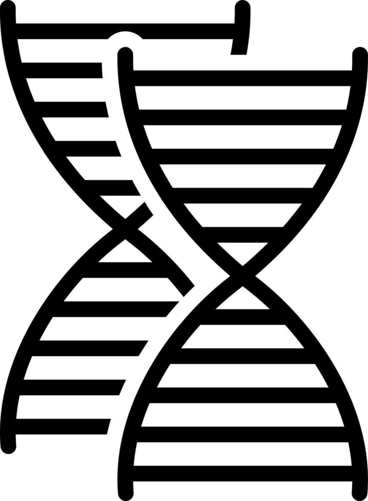 line icon for genetic vector