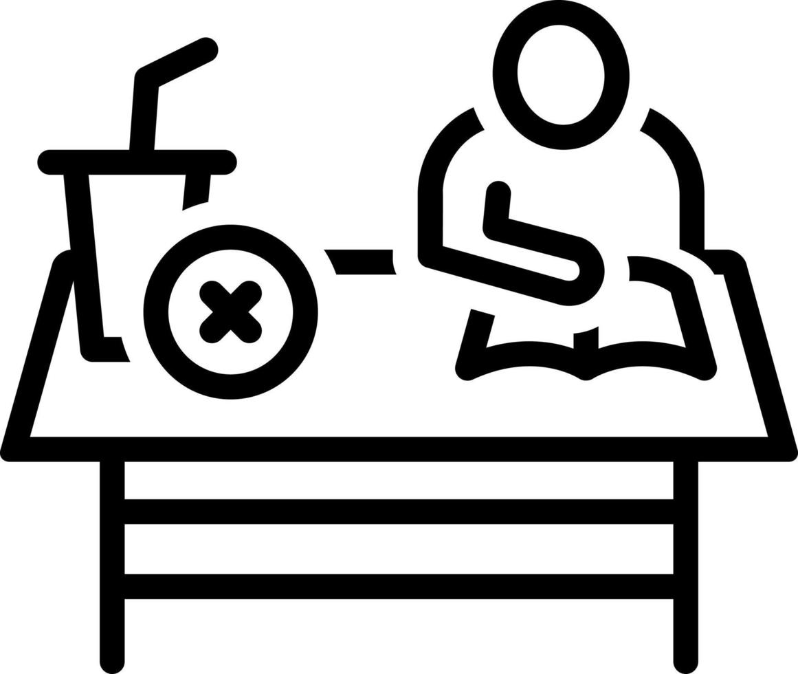 line icon for latter vector