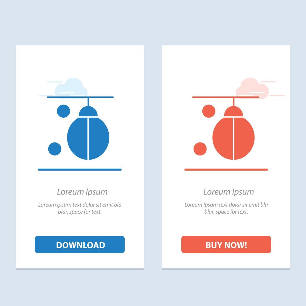 Bag Boxer Boxing Punching Training  Blue and Red Download and Buy Now web Widget Card Template vector