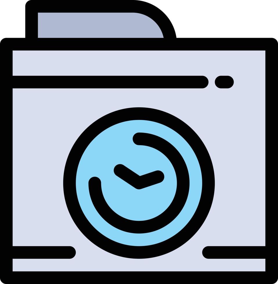 imagen de la cámara grande pensar color plano icono vector icono banner plantilla