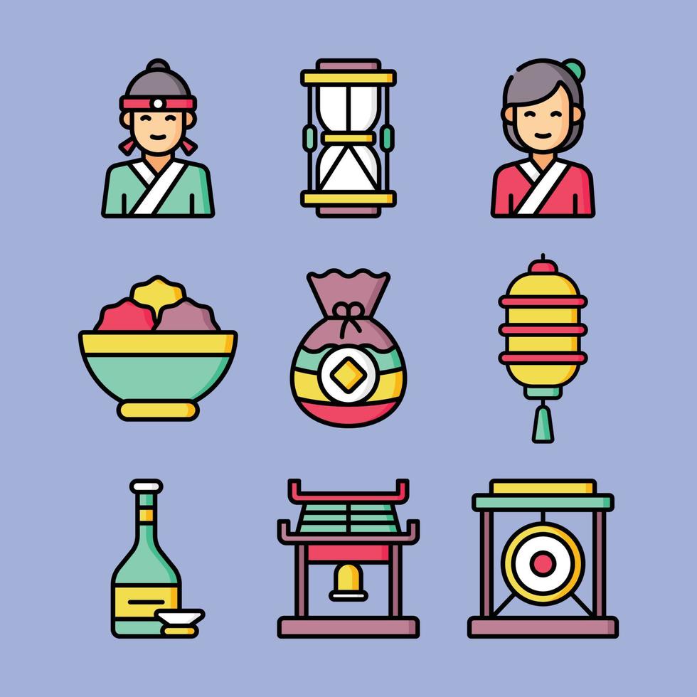 Seollal Korean Lunar New Year Celebration vector