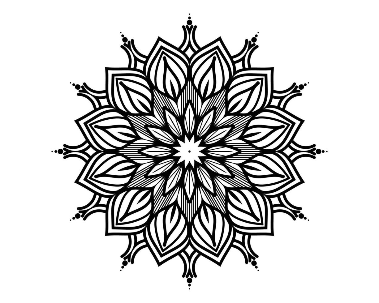 Mandala art design vector template