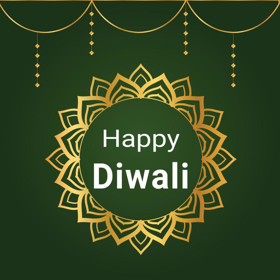 diseño de vector de arte feliz diwali