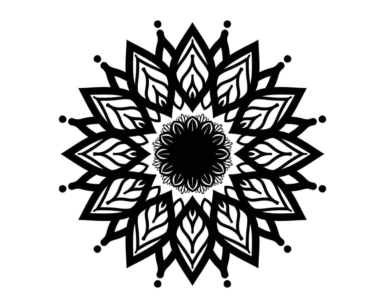 Mandala art design template vector