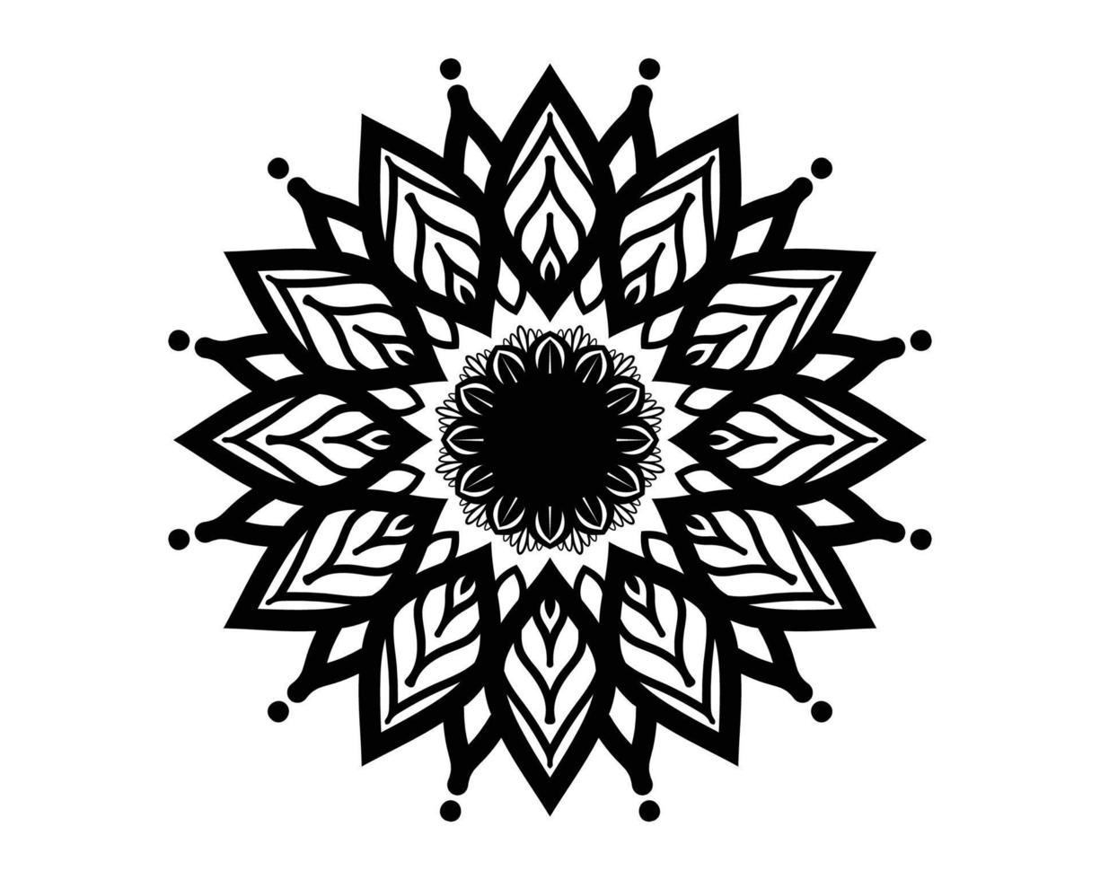 plantilla de diseño de arte mandala vector