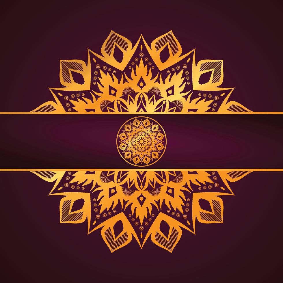 Mandala art design vector template