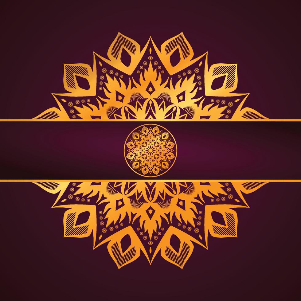 Mandala art design vector template