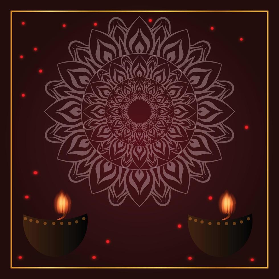 Happy Diwali art design vector