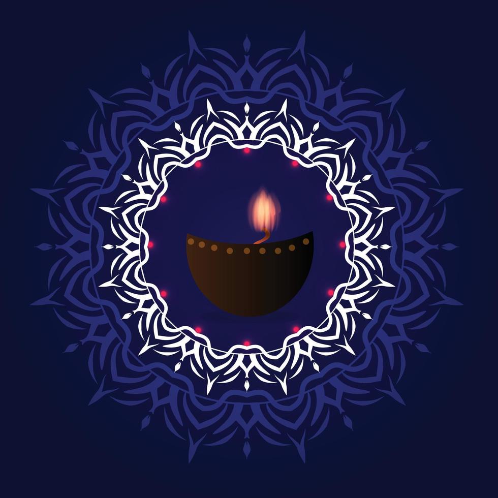 Happy Diwali vector template