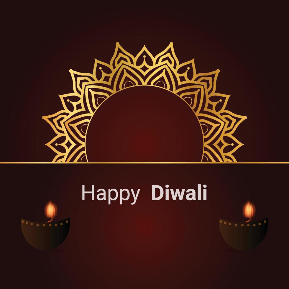 Happy Diwali vector template