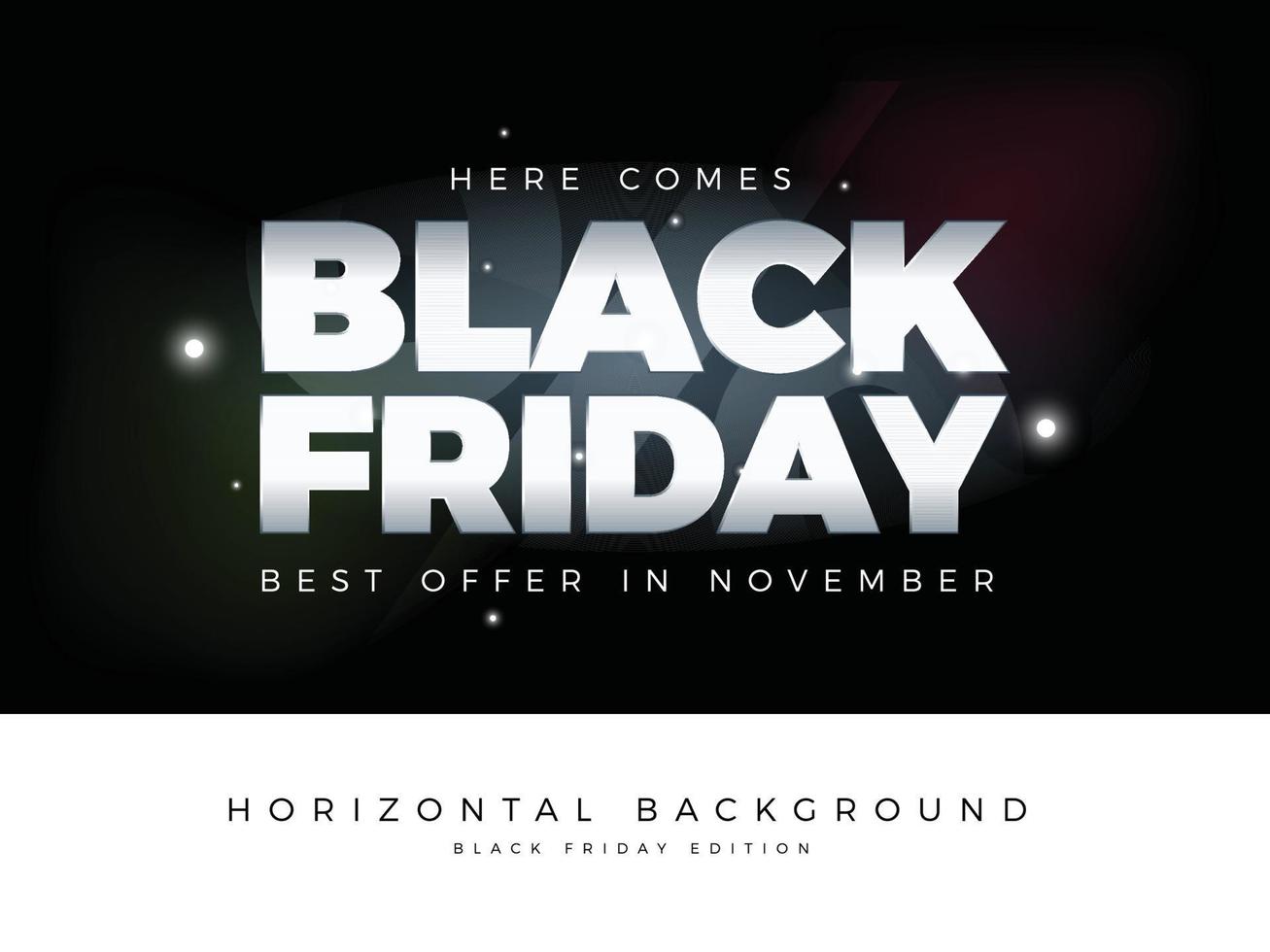 Elegant template of Black Friday in  Horizontal Background vector